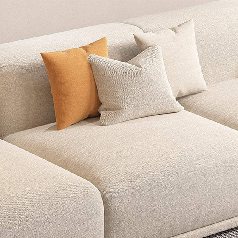 Scandinavian Tight Back Square Arm Sofa/Sectional with Stationary for Living Room Clearhalo 'furn' 'furn_sectionals' 'Furniture' 'Living Room Furniture' 'Sectionals' 5266445