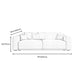 Scandinavian Tight Back Square Arm Sofa/Sectional with Stationary for Living Room Clearhalo 'furn' 'furn_sectionals' 'Furniture' 'Living Room Furniture' 'Sectionals' 5266449