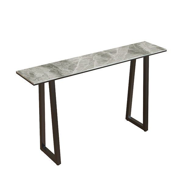 Rechthoek Stone Bistro Accent Dining Table Industriële Sled Indoor Pub Table