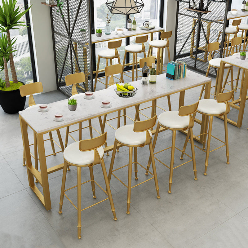 Steen rechthoek bar eettafel eigentijdse balktafel met bakbasis