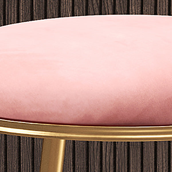 Taburete de barra de glam nórdico taburete redonda de barra con patas de metal para cocina