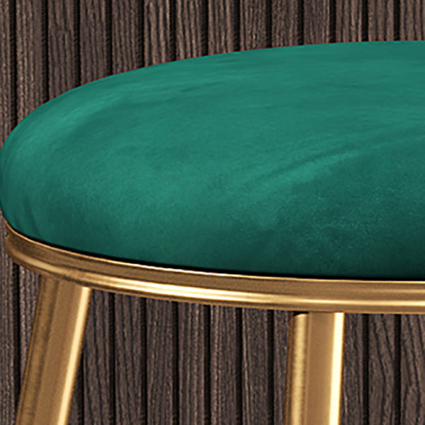 Taburete de barra de glam nórdico taburete redonda de barra con patas de metal para cocina