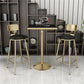 Nordic Glam Style Bar Stool Round Counter Bar Stool with Metal Legs Clearhalo 'Bar Furniture' 'Bar Stools' 'bar_stools' 'furn' 'furn_bar_stools' 'Furniture' 'furniture_bar_stools' 'Kitchen & Dining Furniture' 5267841