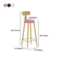 Nordic Glam Style Bar Stool Round Counter Bar Stool with Metal Legs Clearhalo 'Bar Furniture' 'Bar Stools' 'bar_stools' 'furn' 'furn_bar_stools' 'Furniture' 'furniture_bar_stools' 'Kitchen & Dining Furniture' 5267862