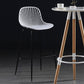 41" Height Backrest Armless Counter Stool Modern Iron Bar Stool with Plastic Cushion Clearhalo 'Bar Furniture' 'Bar Stools' 'bar_stools' 'furn' 'furn_bar_stools' 'Furniture' 'Kitchen & Dining Furniture' 5267888