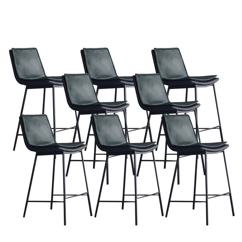 金属脚のある現代スタイルのバースツールPUレザーカウンターバースツール