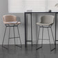 Tabouret de comptoir sans arme de dos moderne tabouret de fer avec base de métal noir