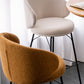 Modern Backrest Armless Counter Stool Upholstered Bar Stool with Metal 4 Legs Clearhalo 'Bar Furniture' 'Bar Stools' 'bar_stools' 'furn' 'furn_bar_stools' 'Furniture' 'Kitchen & Dining Furniture' 5268287