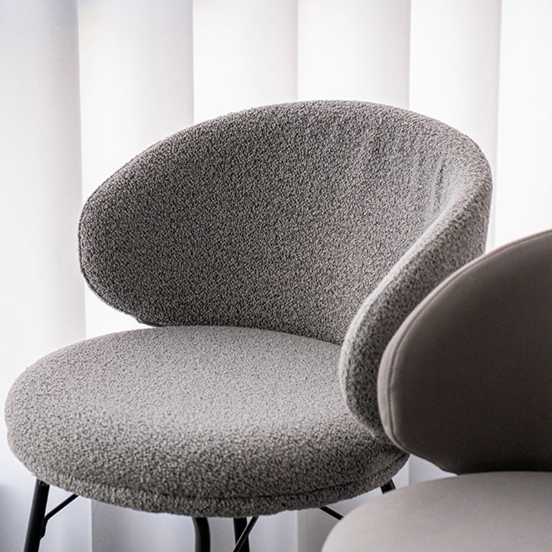 Modern Backrest Armless Counter Stool Upholstered Bar Stool with Metal 4 Legs Clearhalo 'Bar Furniture' 'Bar Stools' 'bar_stools' 'furn' 'furn_bar_stools' 'Furniture' 'Kitchen & Dining Furniture' 5268289