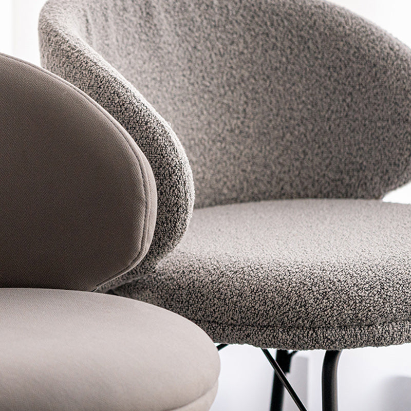 Modern Backrest Armless Counter Stool Upholstered Bar Stool with Metal 4 Legs Clearhalo 'Bar Furniture' 'Bar Stools' 'bar_stools' 'furn' 'furn_bar_stools' 'Furniture' 'Kitchen & Dining Furniture' 5268291