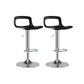 Modern Adjustable Height Bar-stool Metal Counter Bar Stool for Home Black-Silver 2 Piece Set Clearhalo 'Bar Furniture' 'Bar Stools' 'bar_stools' 'furn' 'furn_bar_stools' 'Furniture' 'Kitchen & Dining Furniture' 5268454