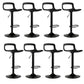 Modern Adjustable Height Bar-stool Metal Counter Bar Stool for Home Black 8 Piece Set Clearhalo 'Bar Furniture' 'Bar Stools' 'bar_stools' 'furn' 'furn_bar_stools' 'Furniture' 'Kitchen & Dining Furniture' 5268475
