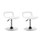 Modern Adjustable Height Bar-stool Metal Counter Bar Stool for Home Gloss White 2 Piece Set Clearhalo 'Bar Furniture' 'Bar Stools' 'bar_stools' 'furn' 'furn_bar_stools' 'Furniture' 'Kitchen & Dining Furniture' 5268488