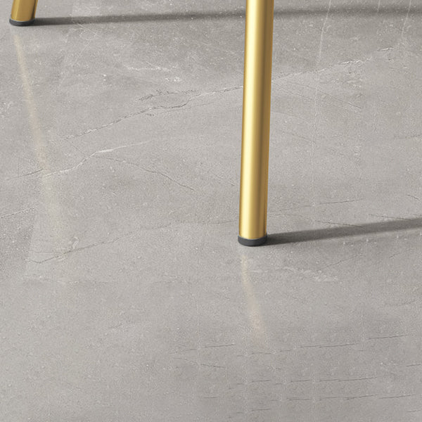 1/3/4 Pièces Industrial Round Bar Table Set Gold Iron Bistro Set avec repose-pied