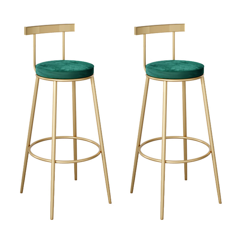 Glam 1/2/3 Pieces Sintered Stone Bar Table Set Fixed Table Counter Set for Home Use Green 30"H Stools (Set of 2) Clearhalo 'Bar Furniture' 'furn' 'furn_home_bar_bar_sets' 'Furniture' 'Home Bars & Bar Sets' 'home_bar_bar_sets' 'Kitchen & Dining Furniture' 5268516