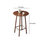 1/3 pièces de table de bar rond moderne set bistro en bois de cendre avec repose-pieds