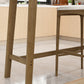 Luxury Rectangle Solid Wood Bar Table Set 1/3/4 Pieces Counter Table with Armless Stools