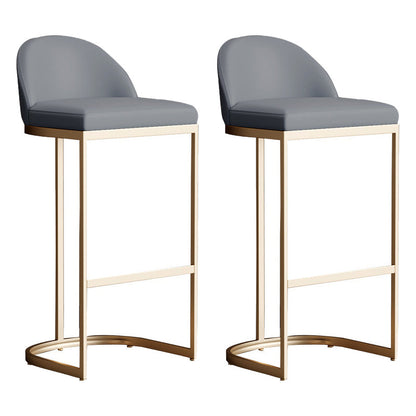 Glam 1/2/5 Pieces Sintered Stone Bar Table Set Rectangular Counter Set for Home Use Grey 26"H Stools (Set of 2) Clearhalo 'Bar Furniture' 'furn' 'furn_home_bar_bar_sets' 'Furniture' 'Home Bars & Bar Sets' 'home_bar_bar_sets' 'Kitchen & Dining Furniture' 5268567
