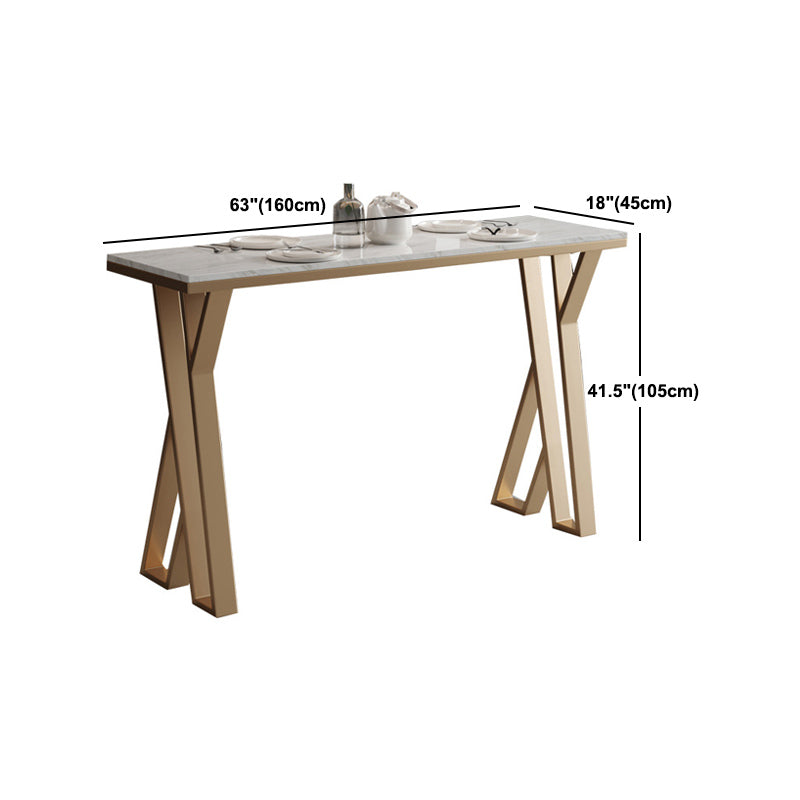 Glam 1/2/5 Pieces Sintered Stone Bar Table Set Rectangular Counter Set for Home Use Clearhalo 'Bar Furniture' 'furn' 'furn_home_bar_bar_sets' 'Furniture' 'Home Bars & Bar Sets' 'home_bar_bar_sets' 'Kitchen & Dining Furniture' 5268580