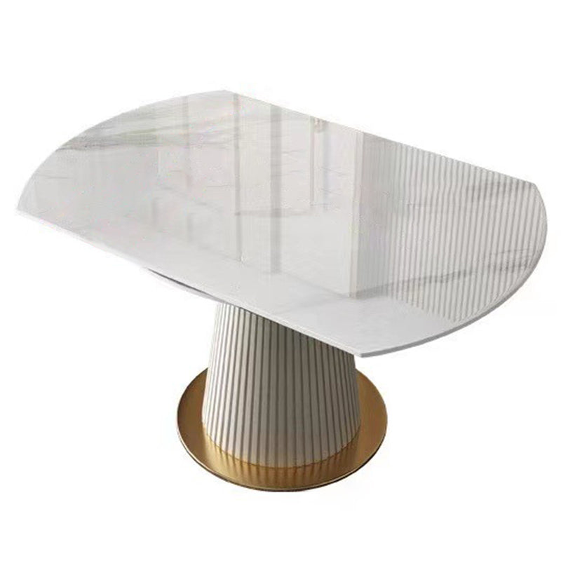 Scandinavian Round Dining Table Furniture 1/4/5/6/7 Pieces Leather Dining Room Chair Set Clearhalo 'Dining Room Sets' 'Dining Tables & Seating' 'dining_room_set' 'furn' 'furn_dining_room_set' 'Furniture' 'Kitchen & Dining Furniture' 5268594