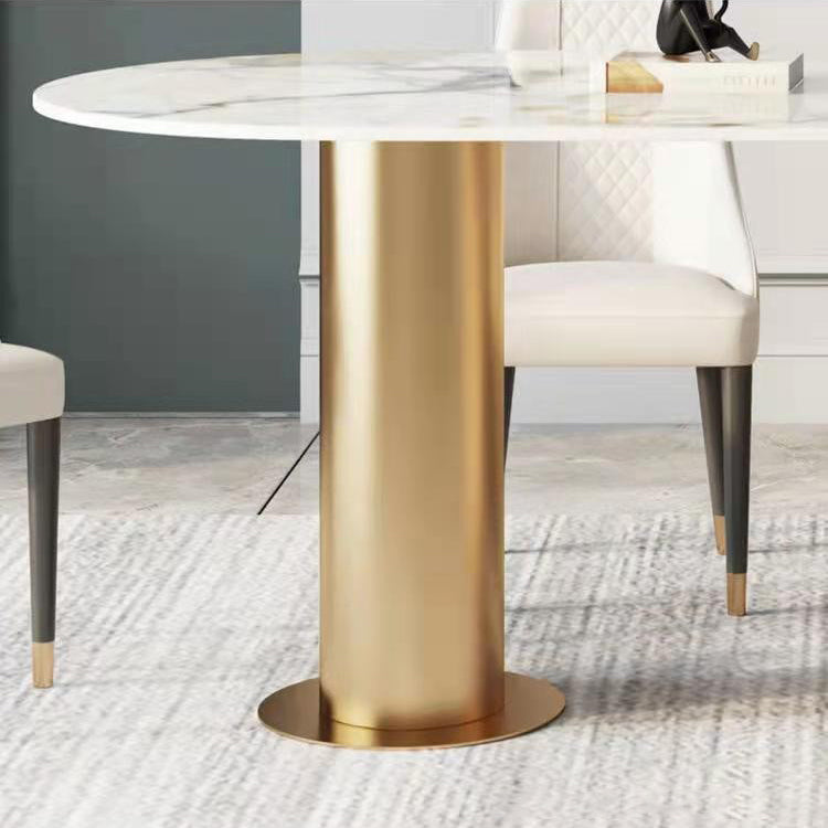 Set tavolo da pranzo ovale in pietra sinterizzata Nordic Glam Set da pranzo da 1/4/5/7 pezzi