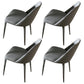 Modern Sintered Stone Dining Rectangle Table Set 1/4/5/7 Pieces Dining Set 4 Dark Grey Chairs Clearhalo 'Dining Room Sets' 'Dining Tables & Seating' 'dining_room_set' 'furn' 'furn_dining_room_set' 'Furniture' 'Kitchen & Dining Furniture' 5268626