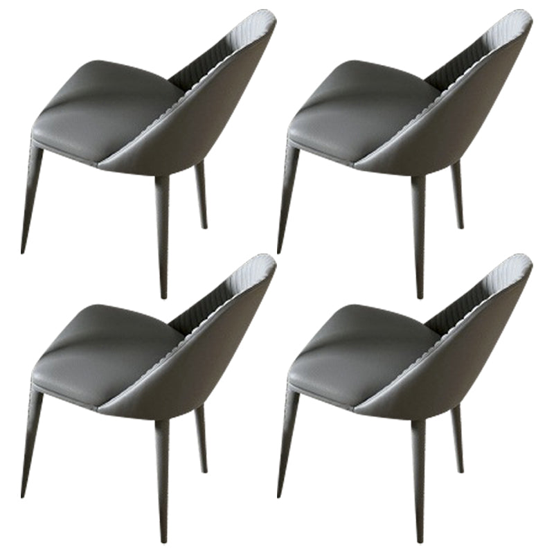 Modern Sintered Stone Dining Rectangle Table Set 1/4/5/7 Pieces Dining Set 4 Dark Grey Chairs Clearhalo 'Dining Room Sets' 'Dining Tables & Seating' 'dining_room_set' 'furn' 'furn_dining_room_set' 'Furniture' 'Kitchen & Dining Furniture' 5268626