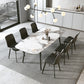 Modern Sintered Stone Dining Rectangle Table Set 1/4/5/7 Pieces Dining Set Clearhalo 'Dining Room Sets' 'Dining Tables & Seating' 'dining_room_set' 'furn' 'furn_dining_room_set' 'Furniture' 'Kitchen & Dining Furniture' 5268627