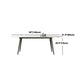 Modern Sintered Stone Dining Rectangle Table Set 1/4/5/7 Pieces Dining Set Clearhalo 'Dining Room Sets' 'Dining Tables & Seating' 'dining_room_set' 'furn' 'furn_dining_room_set' 'Furniture' 'Kitchen & Dining Furniture' 5268634