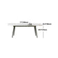 Modern Sintered Stone Dining Rectangle Table Set 1/4/5/7 Pieces Dining Set Clearhalo 'Dining Room Sets' 'Dining Tables & Seating' 'dining_room_set' 'furn' 'furn_dining_room_set' 'Furniture' 'Kitchen & Dining Furniture' 5268636