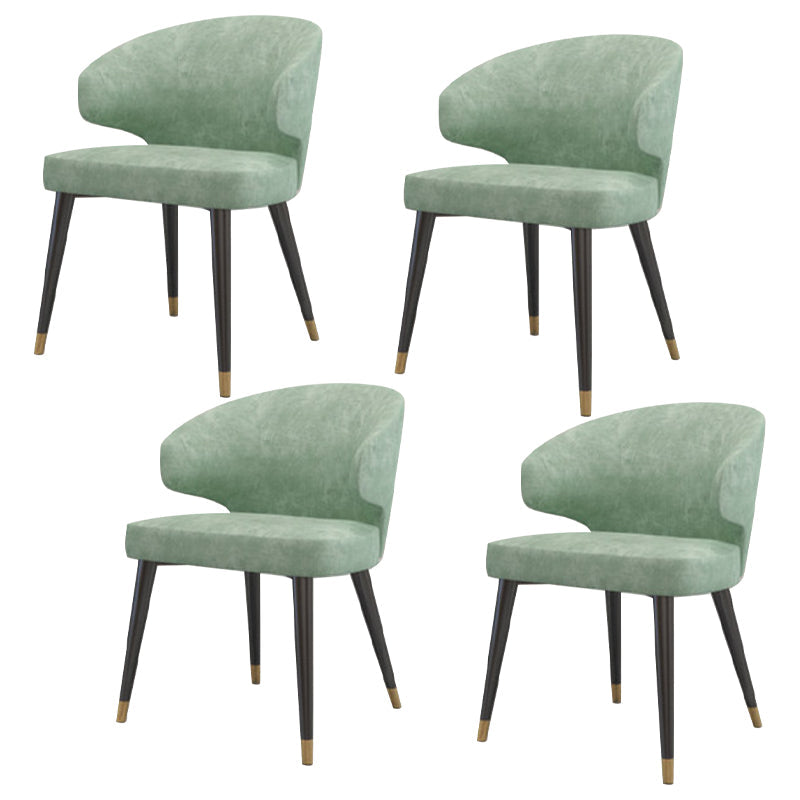 Modern Dinette Set 1/4/5 Pieces Rectangle White Marble Dining Table Set 4 Green Chairs Clearhalo 'Dining Room Sets' 'Dining Tables & Seating' 'dining_room_set' 'furn' 'furn_dining_room_set' 'Furniture' 'Kitchen & Dining Furniture' 5268693