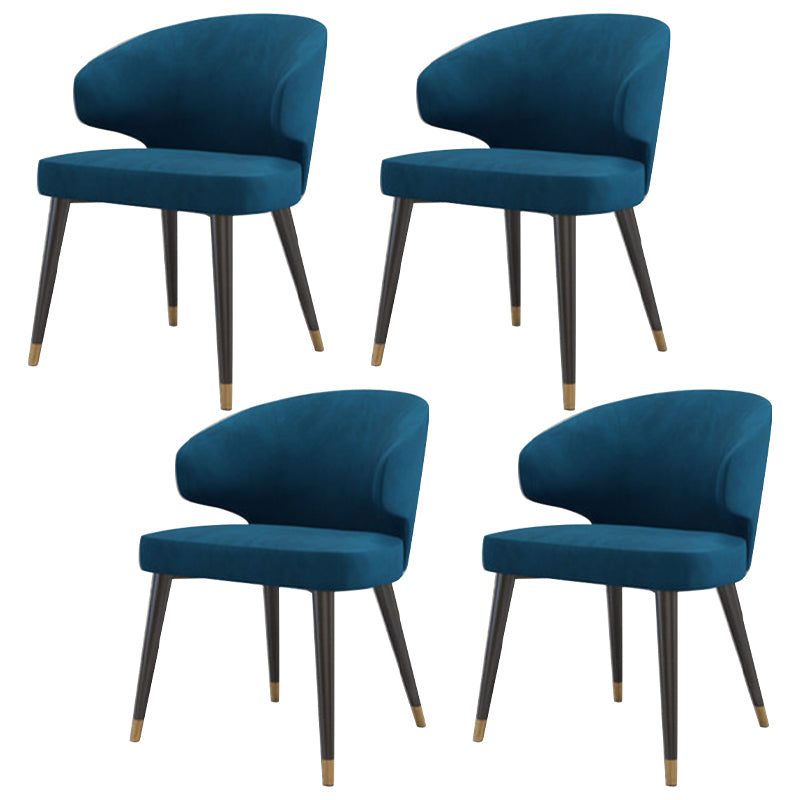 Modern Dinette Set 1/4/5 Pieces Rectangle White Marble Dining Table Set 4 Blue Chairs Clearhalo 'Dining Room Sets' 'Dining Tables & Seating' 'dining_room_set' 'furn' 'furn_dining_room_set' 'Furniture' 'Kitchen & Dining Furniture' 5268695