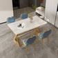 Nordic 1/5/7 Pieces Dining Set Rectangle Stone Dining Table for Dining Room