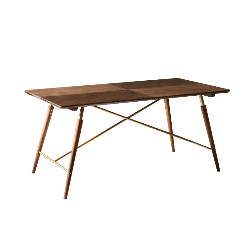 Set tavolo da pranzo in legno massello Set da pranzo moderno rettangolare da 1/2/3/5 pezzi