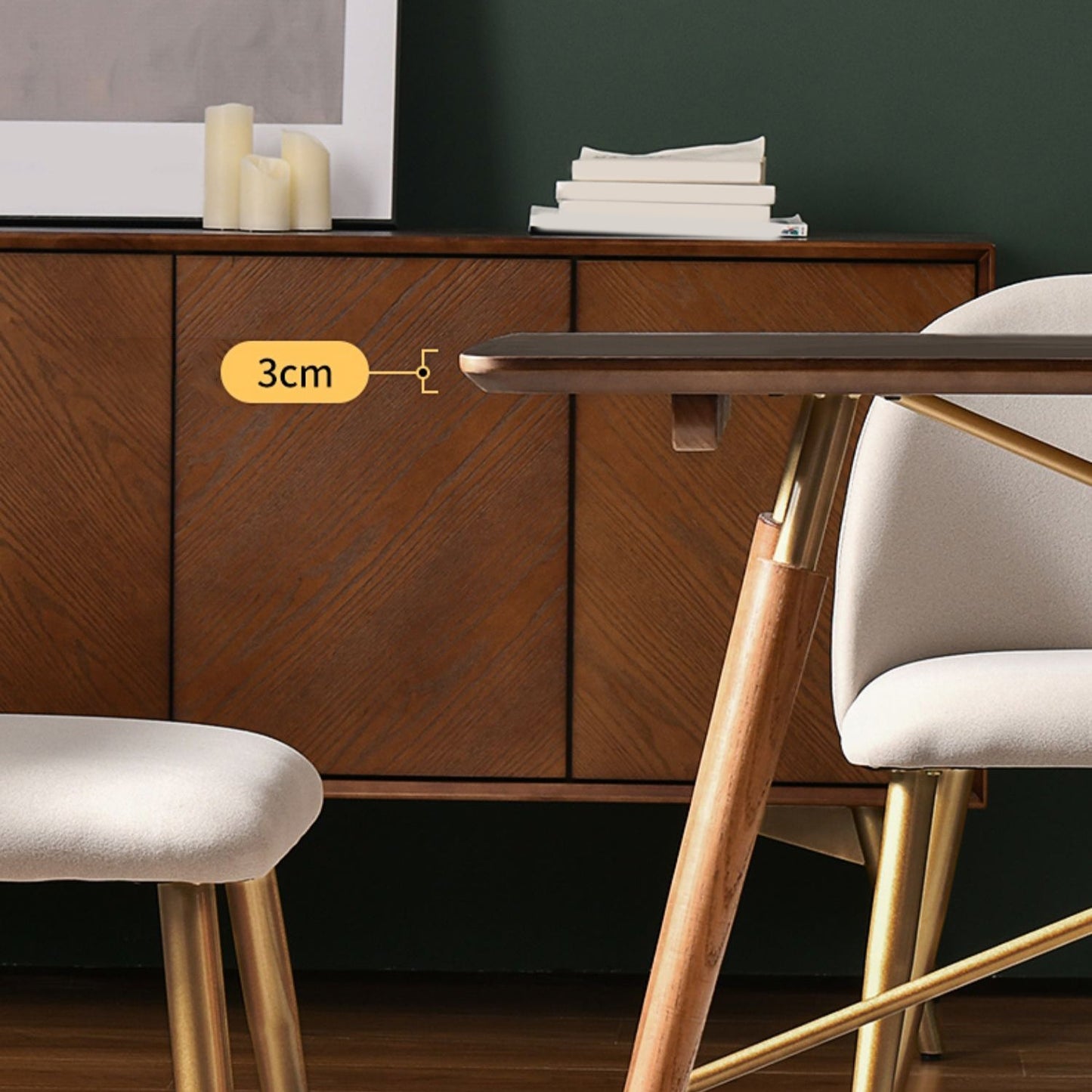 Set tavolo da pranzo in legno massello Set da pranzo moderno rettangolare da 1/2/3/5 pezzi