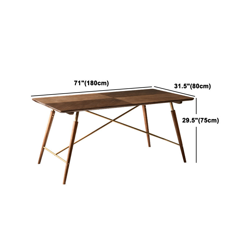 Set tavolo da pranzo in legno massello Set da pranzo moderno rettangolare da 1/2/3/5 pezzi
