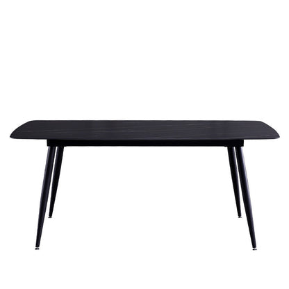 Set da pranzo moderno rettangolare in pietra sinterizzata Set da pranzo da 1/5/6/7 pezzi