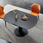 Modern Sintered Stone Dining Round Table Set 1/3/4/5/7 Pieces Dining Set Clearhalo 'Dining Room Sets' 'Dining Tables & Seating' 'dining_room_set' 'furn' 'furn_dining_room_set' 'Furniture' 'Kitchen & Dining Furniture' 5268771