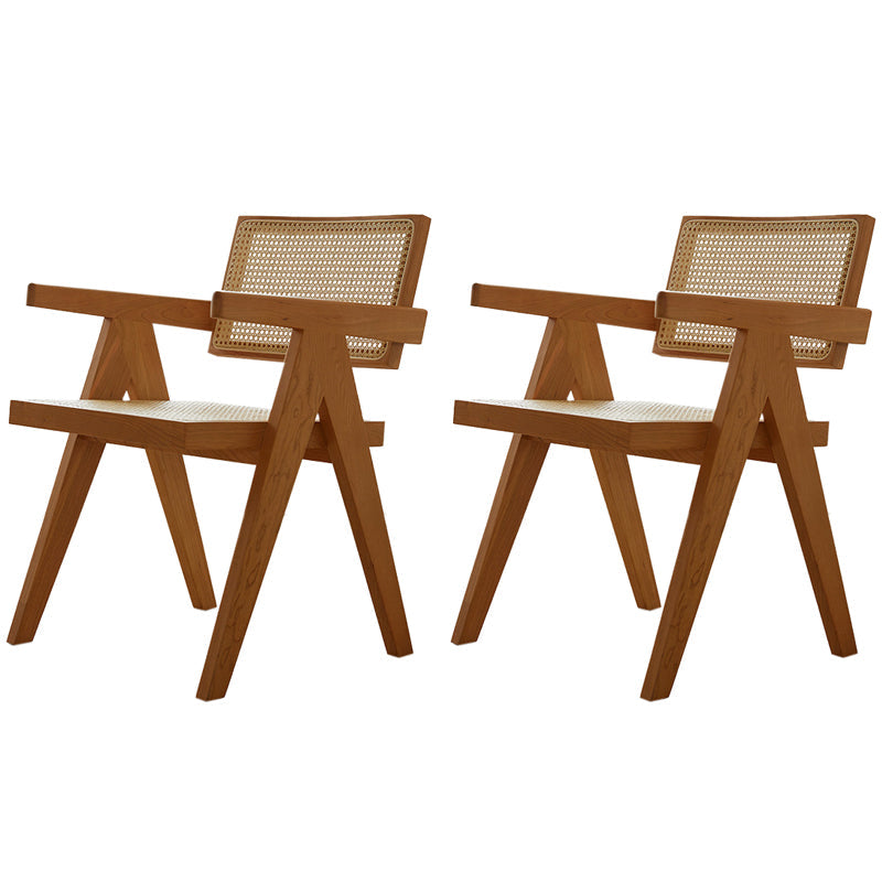 Minimalist Solid Wood Dining Set 1/2/4/5 Pieces Rectangular Dining Furniture Set 2 Wood Chairs Clearhalo 'Dining Room Sets' 'Dining Tables & Seating' 'dining_room_set' 'furn' 'furn_dining_room_set' 'Furniture' 'Kitchen & Dining Furniture' 5268783