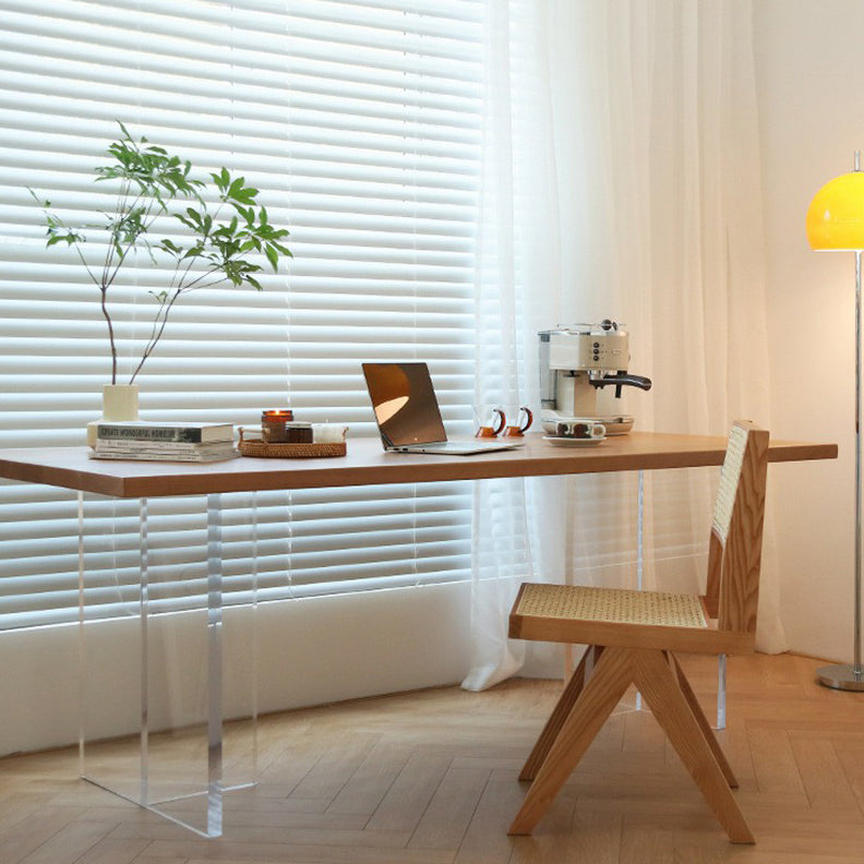 Minimalist Solid Wood Dining Set 1/2/4/5 Pieces Rectangular Dining Furniture Set Clearhalo 'Dining Room Sets' 'Dining Tables & Seating' 'dining_room_set' 'furn' 'furn_dining_room_set' 'Furniture' 'Kitchen & Dining Furniture' 5268801