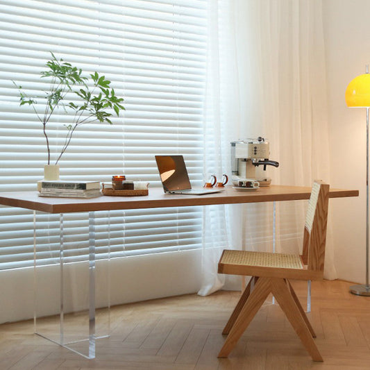 Minimalist Solid Wood Dining Set 1/2/4/5 Pieces Rectangular Dining Furniture Set Clearhalo 'Dining Room Sets' 'Dining Tables & Seating' 'dining_room_set' 'furn' 'furn_dining_room_set' 'Furniture' 'Kitchen & Dining Furniture' 5268801