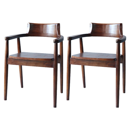 Industrial Solid Wood Dining Table Set 1/2/4 Pisces Dinette Set in Natural 2 Wood Chairs Clearhalo 'Dining Room Sets' 'Dining Tables & Seating' 'dining_room_set' 'furn' 'furn_dining_room_set' 'Furniture' 'Kitchen & Dining Furniture' 5268815