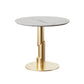 Modern Style Round Dining Table Sintered Stone Table with Tulip Base Pedestal Gold Clearhalo 'Dining Tables & Seating' 'Dining Tables' 'dining_table' 'furn' 'furn_dining_table' 'Furniture' 'Kitchen & Dining Furniture' 5268855