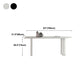 Modern Style Dining Table White Top Sintered Stone Table for Home Clearhalo 'Dining Tables & Seating' 'Dining Tables' 'dining_table' 'furn' 'furn_dining_table' 'Furniture' 'Kitchen & Dining Furniture' 5268981