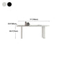 Modern Style Dining Table White Top Sintered Stone Table for Home Clearhalo 'Dining Tables & Seating' 'Dining Tables' 'dining_table' 'furn' 'furn_dining_table' 'Furniture' 'Kitchen & Dining Furniture' 5268982