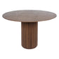 Round Dining Table Modern Style Solid Wood Dinner Table for Home Kitchen
