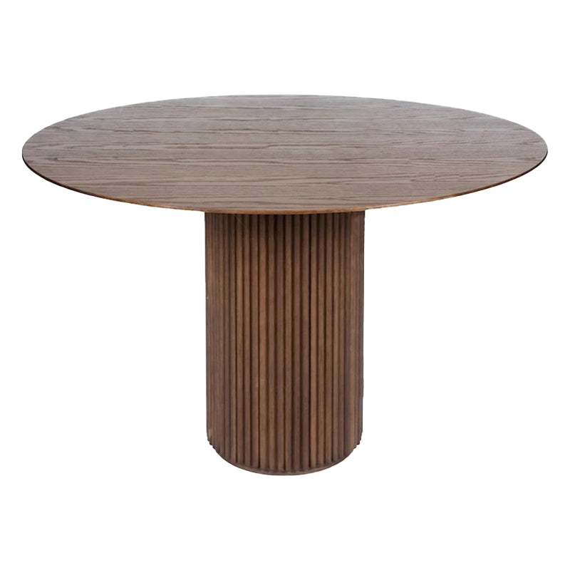 Round Dining Table Modern Style Solid Wood Dinner Table for Home Kitchen