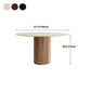 Round Dining Table Modern Style Solid Wood Dinner Table for Home Kitchen