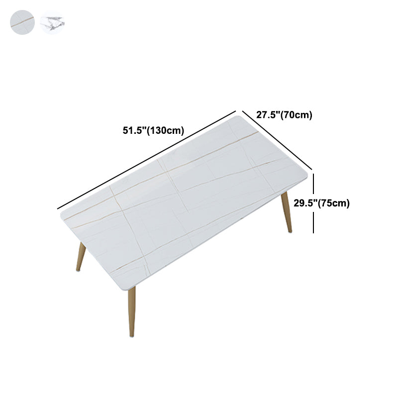 Table à manger de luxe traditionnelle rectangle haut de pierre