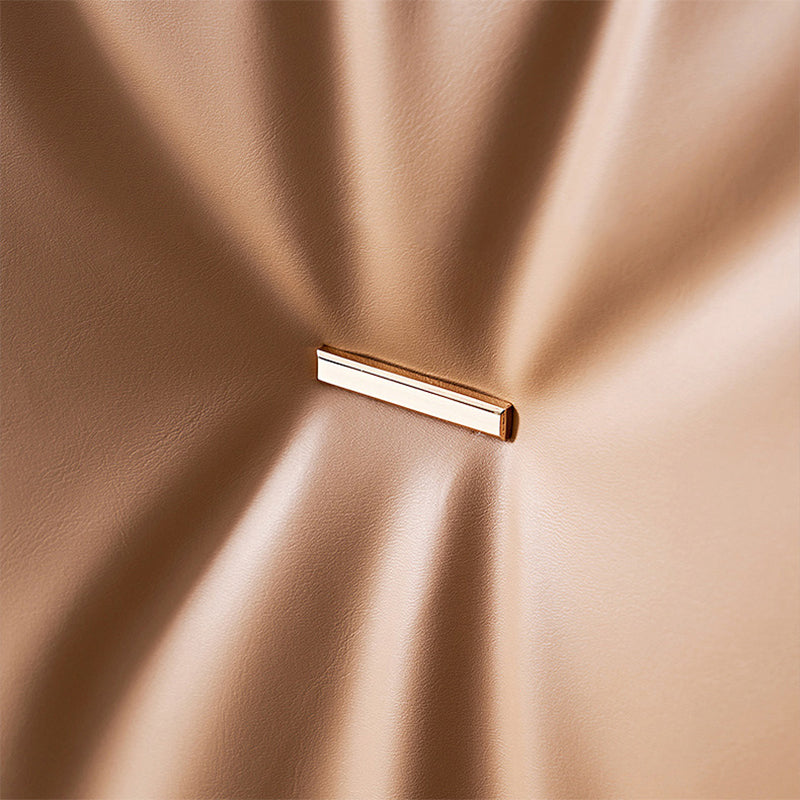 Moderner Kunstleder -Essstühle mit Kunstleder Metall armloser Esstuhl für das Restaurantgebrauch